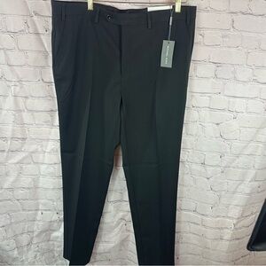 NWT michael kors MK meyers black dress Pants sz 38x32 flat front
